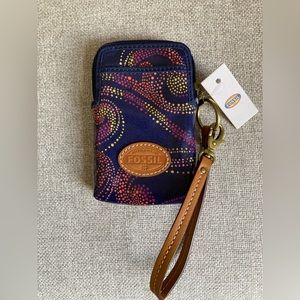 Fossil keeper carryall in the design Blue Nights, new with tags